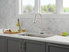 Single Handle Pull-Down Touch<sub>2</sub>O&reg; Technology Kitchen Faucet with Touchless Technology and Soap Dispenser