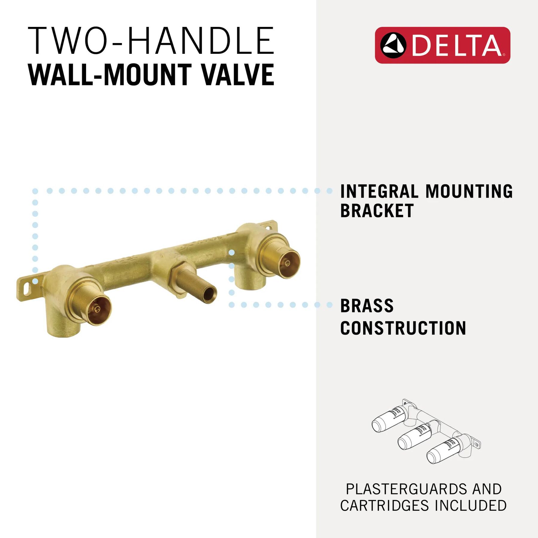 Two Handle Wall Mount Rough
