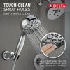 7-Setting Wall Mount Hand Shower with Cleaning Spray