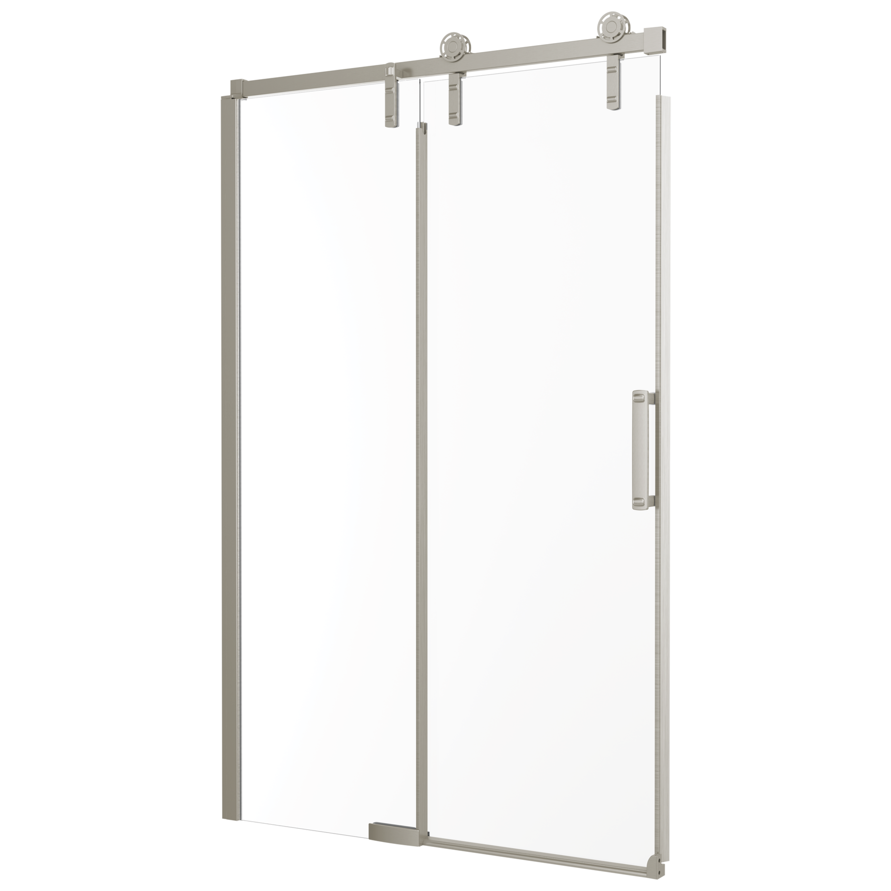48&rdquo;x34&rdquo; Stainless Corner Shower Door