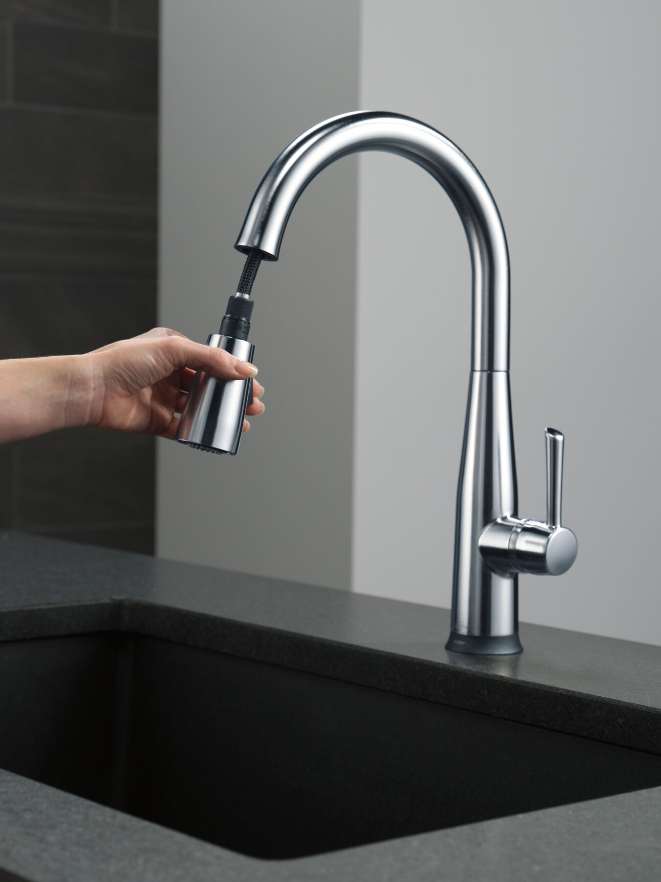 VoiceIQ&reg; Single Handle Pull-Down Faucet with Touch<sub>2</sub>O&reg; Technology
