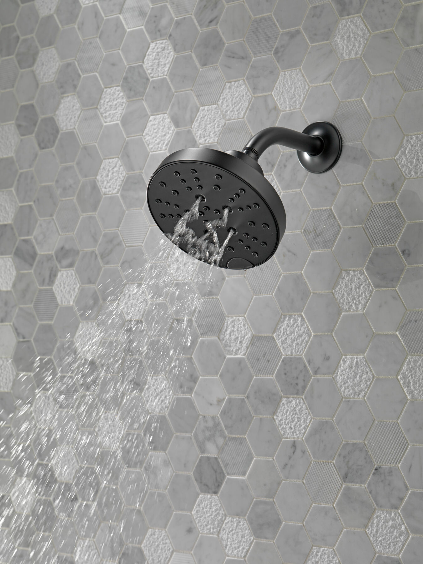 H2Okinetic&reg; 5-Setting Contemporary Raincan Shower Head