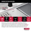 32&rdquo; Granite Composite Workstation Kitchen Sink Undermount Single Bowl with WorkFlow&trade; Ledge and Accessories