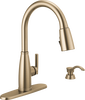 Single Handle Pull-Down Kitchen Faucet with Soap Dispenser and ShieldSpray&reg; Technology