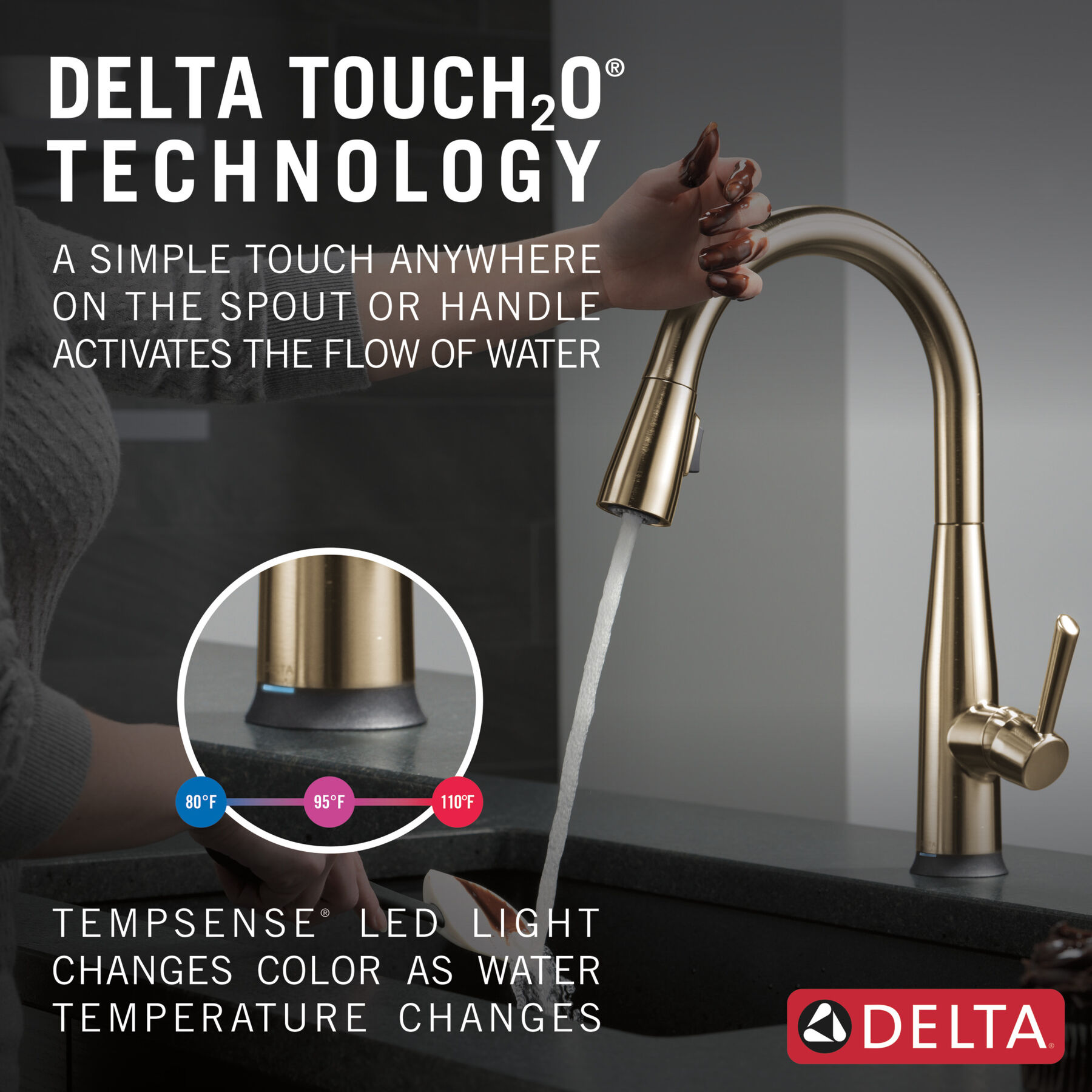 Touch2O Pull-Down Kitchen 1L with Soap Disp Bundle