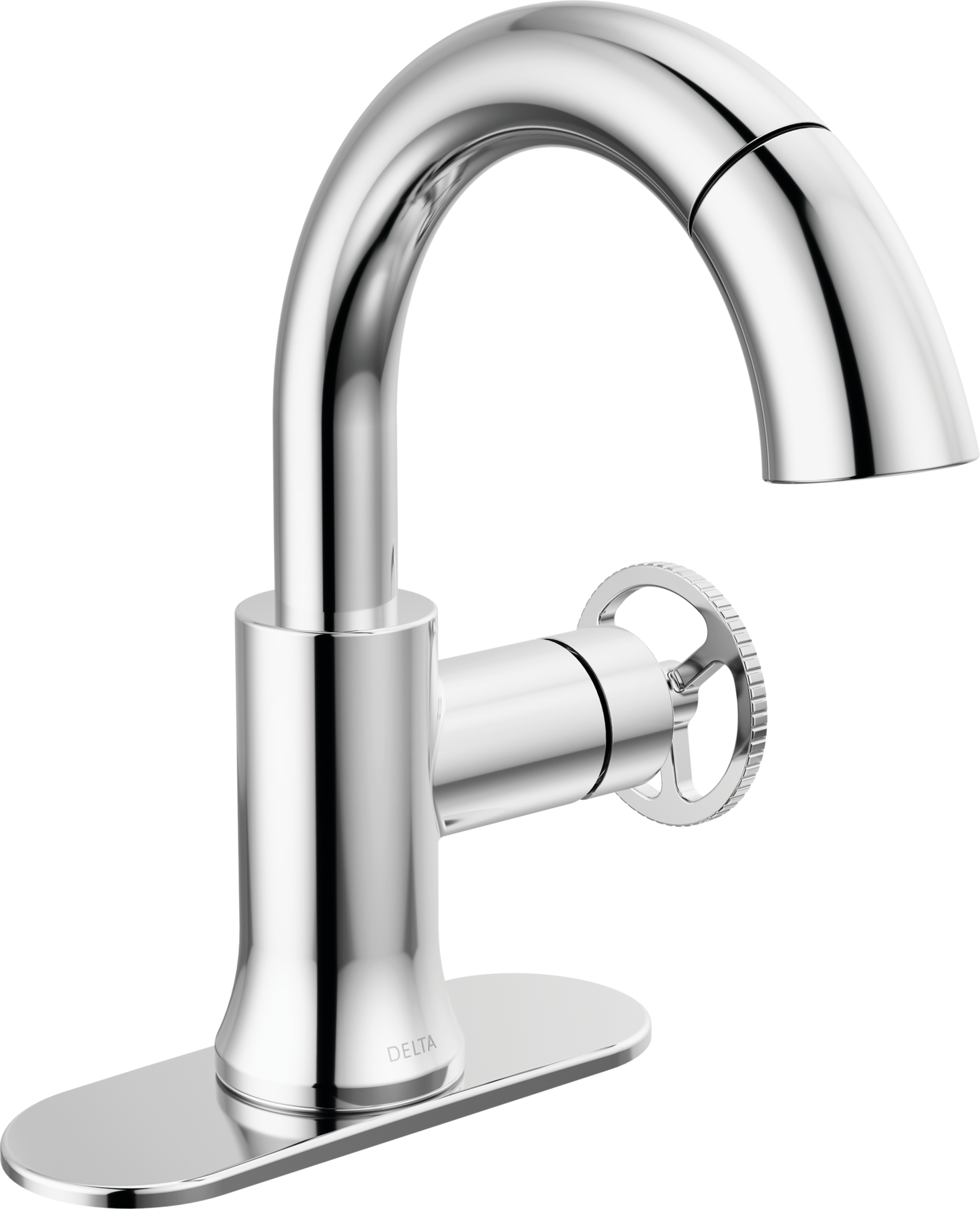 Single Handle Pull-Down Bathroom Faucet