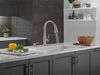 Single Handle Pull-Down Kitchen Faucet with Soap Dispenser and ShieldSpray&reg; Technology
