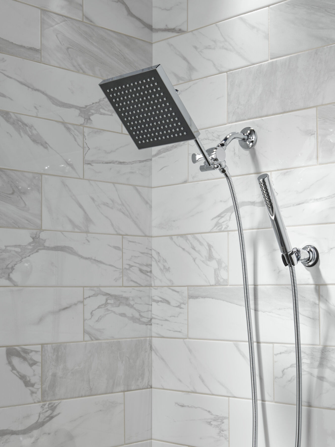 Premium Single-Setting Adjustable Wall Mount Hand Shower