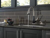 Single Handle Pull-Down Kitchen Faucet with Soap Dispenser