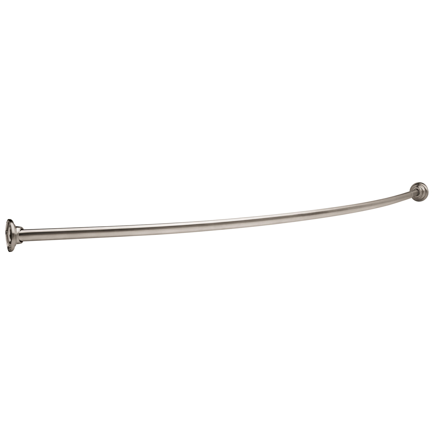 1-1/4" x 6' Metal Shower Rod with Flanges, Concealed Screws