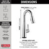 Single Handle Pull-Down Bar / Prep Faucet with Touch2O&reg; Technology