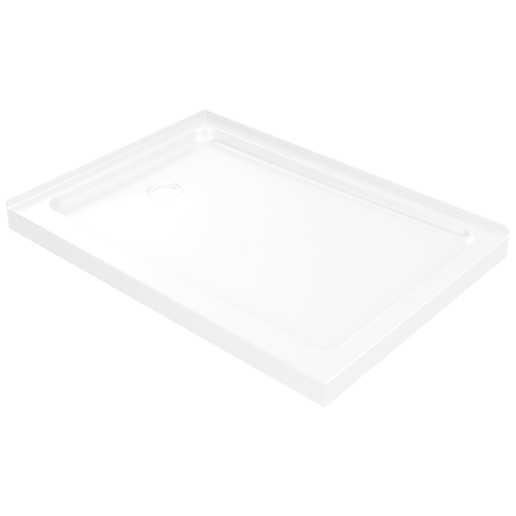 48&rdquo;x34&rdquo; Left Drain Corner Shower Base