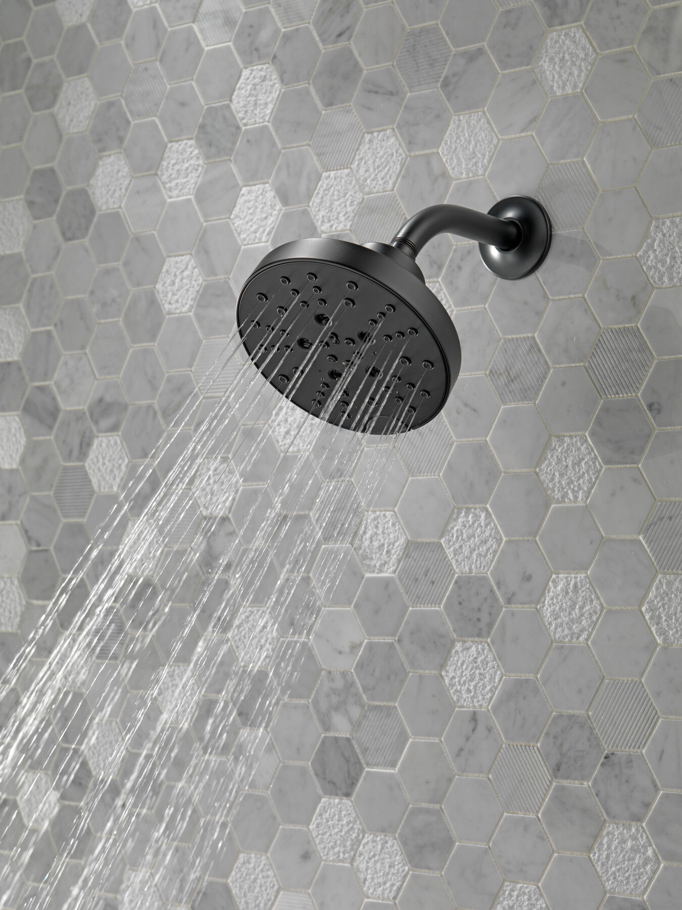 H2Okinetic&reg; 5-Setting Contemporary Raincan Shower Head