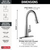 Touch<sub>2</sub>O&reg; Technology Kitchen Faucet with Touchless Technology