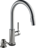 Single Handle Pull-Down Kitchen Faucet with Touch2O&reg; Technology and Soap Dispenser