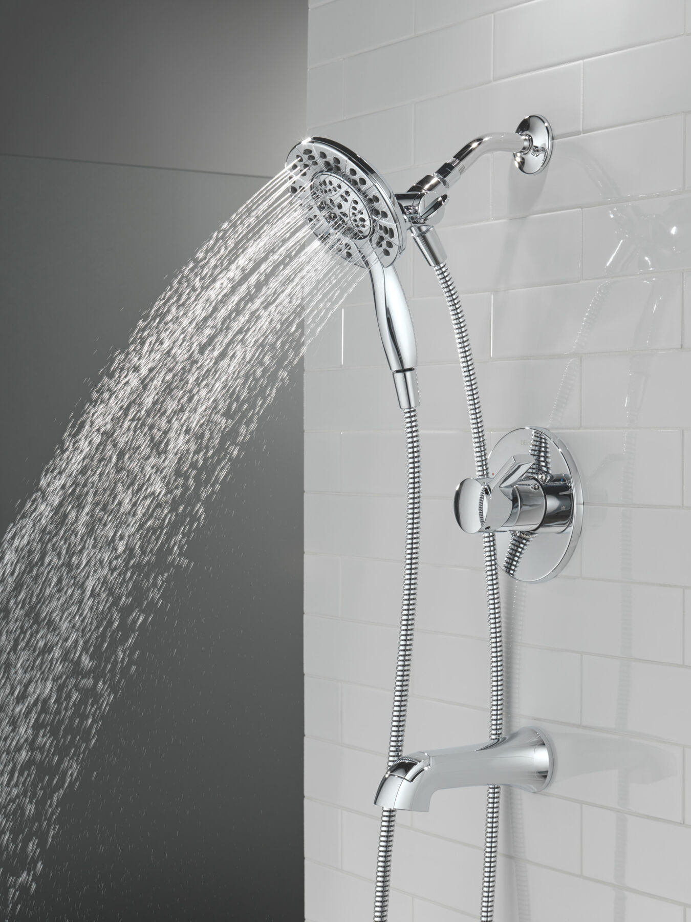 Tub Shower Trim with Universal Rough Bundle