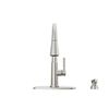 Single Handle Pull-Down Kitchen Faucet with Soap Dispenser and ShieldSpray&reg; Technology
