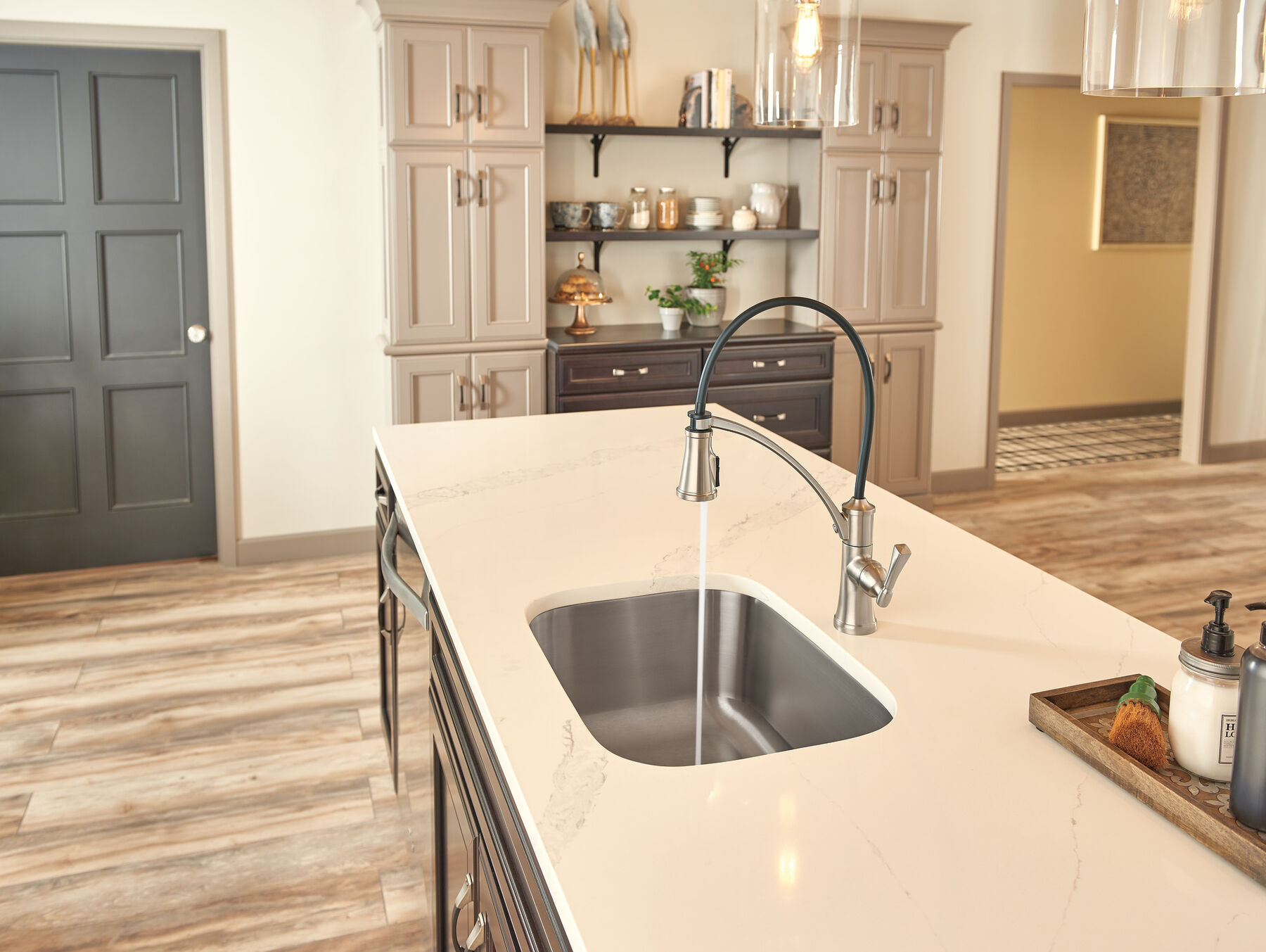 Single Handle Pull-Down Kitchen Faucet with ShieldSpray&reg; Technology