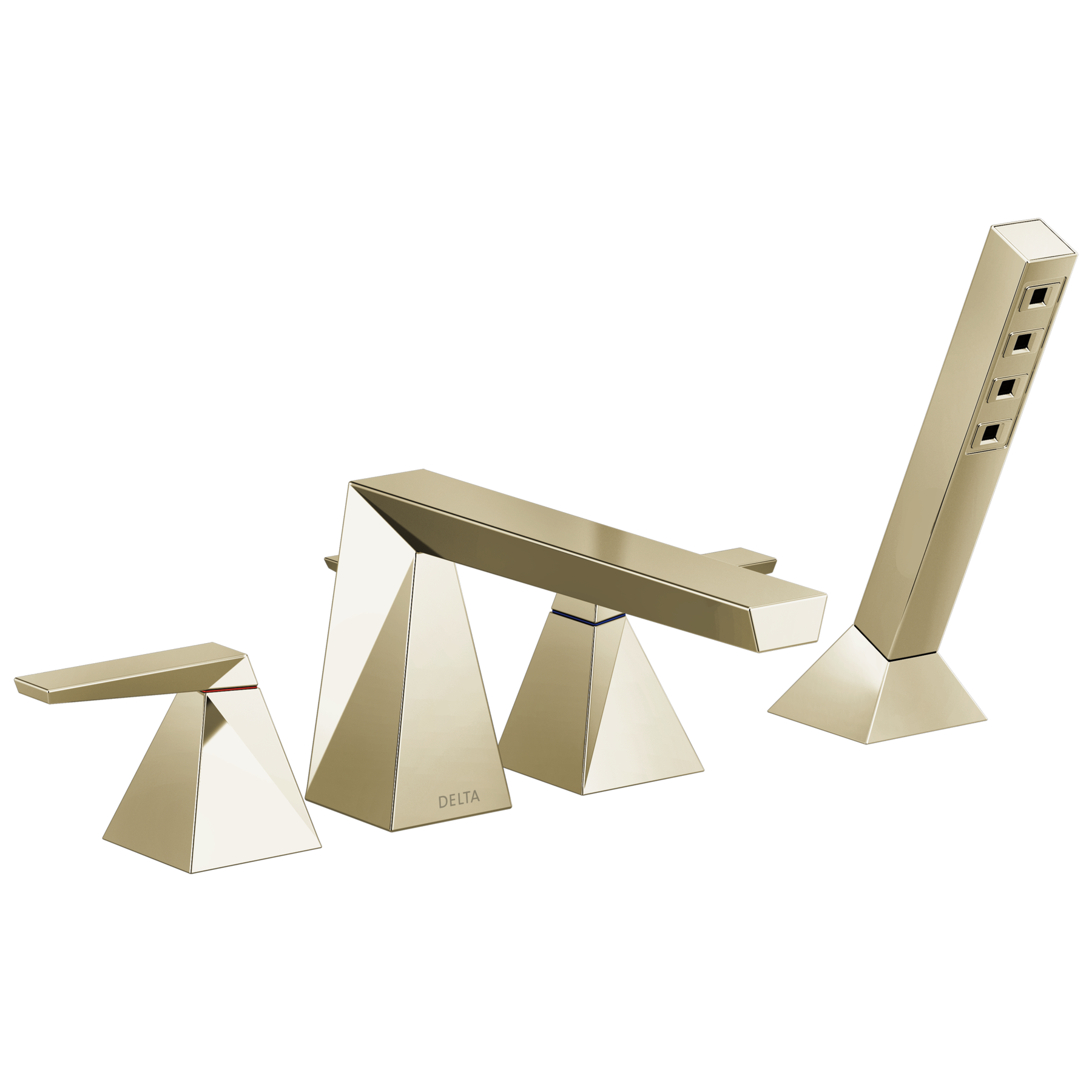 Two-Handle Roman Tub Trim with Hand Shower