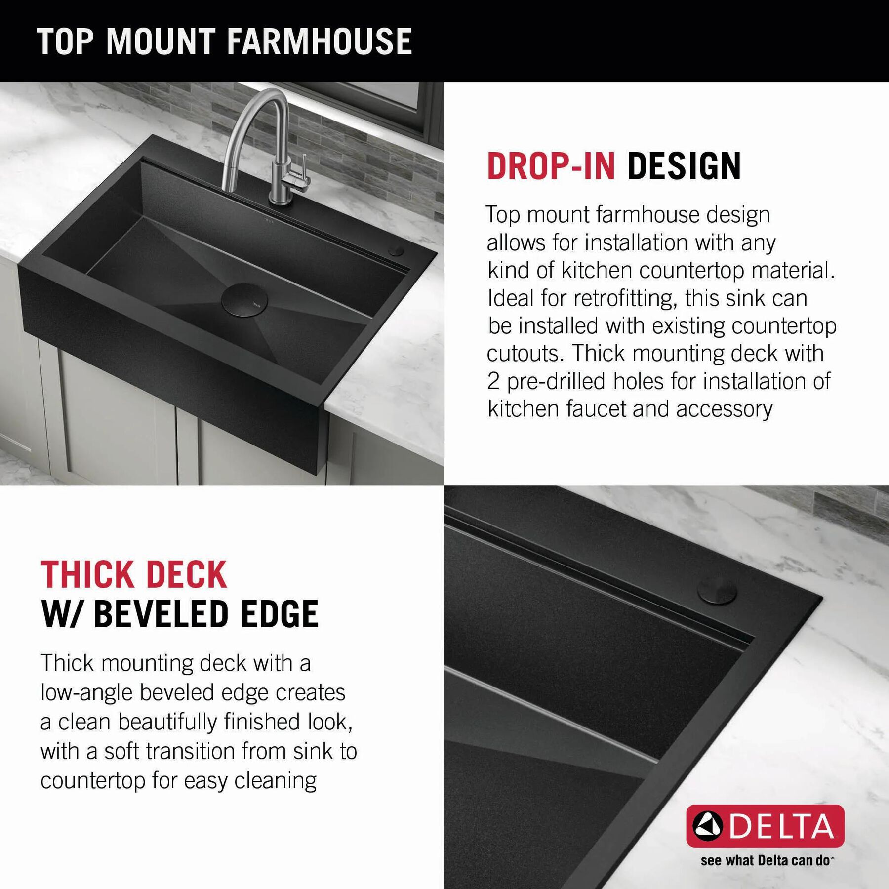 30&rdquo; Retrofit Farmhouse Apron Front 16 Gauge Workstation Kitchen Sink Single Bowl in with WorkFlow&trade; Ledge and&nbsp;Accessories for Top Mount Drop-In Installation