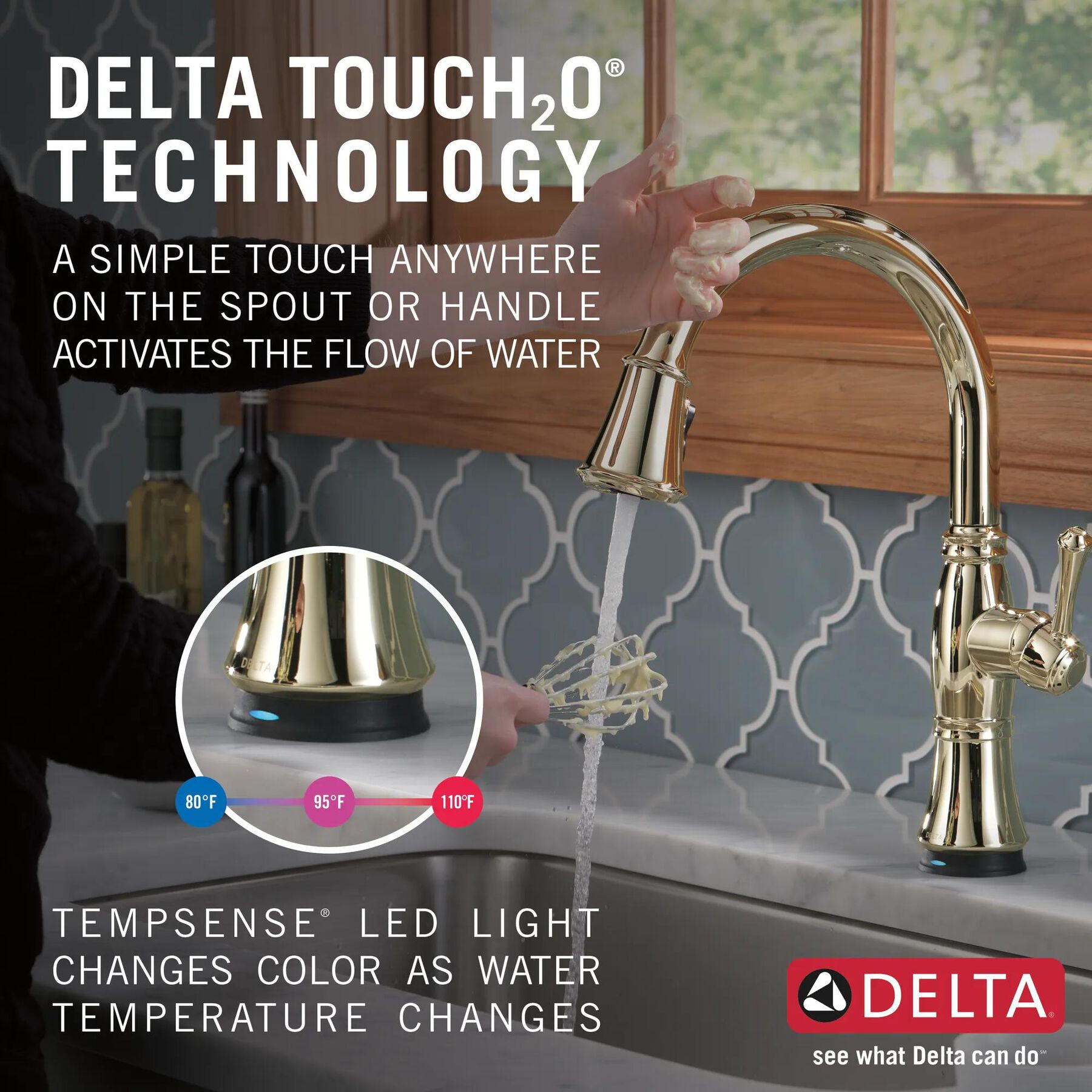 Single Handle Pull-Down Kitchen Faucet with Touch<sub>2</sub>O&reg; and ShieldSpray&reg; Technologies