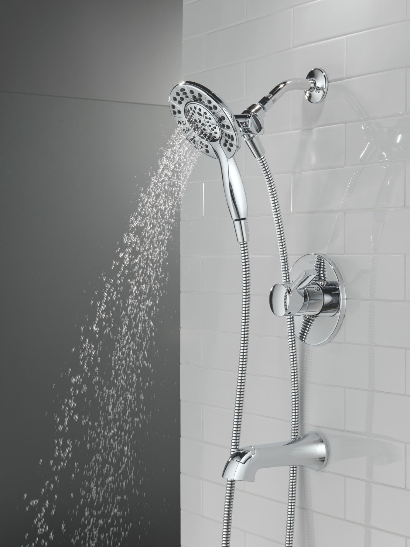 Tub Shower Trim with Universal Rough Bundle