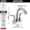 Two Handle Centerset Bathroom Faucet