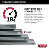 25&rdquo; Stainless Steel Workstation Kitchen Sink Drop-In Undermount Single Bowl with WorkFlow&trade; Ledge and Accessories