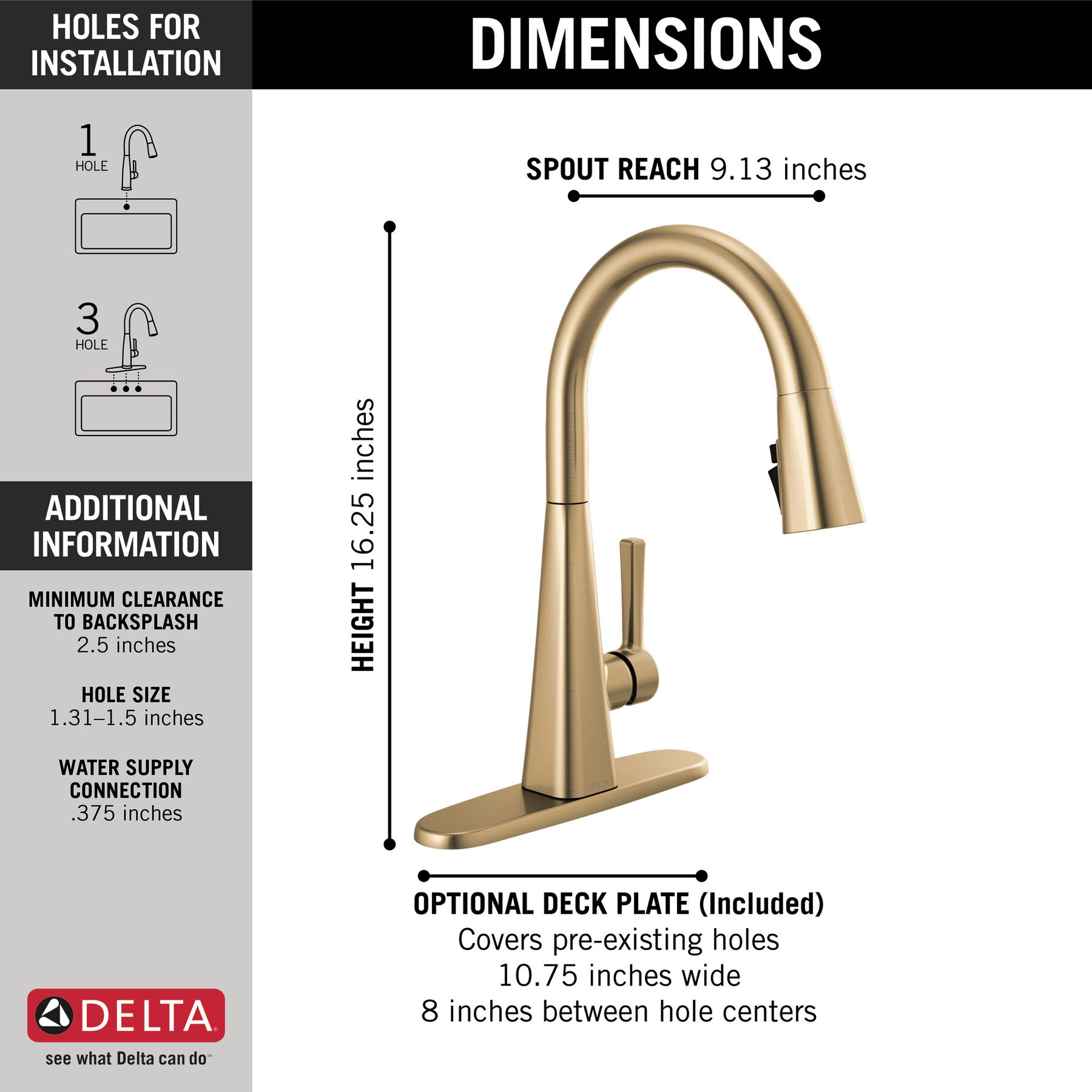 Single-Handle Pull-Down Kitchen Faucet