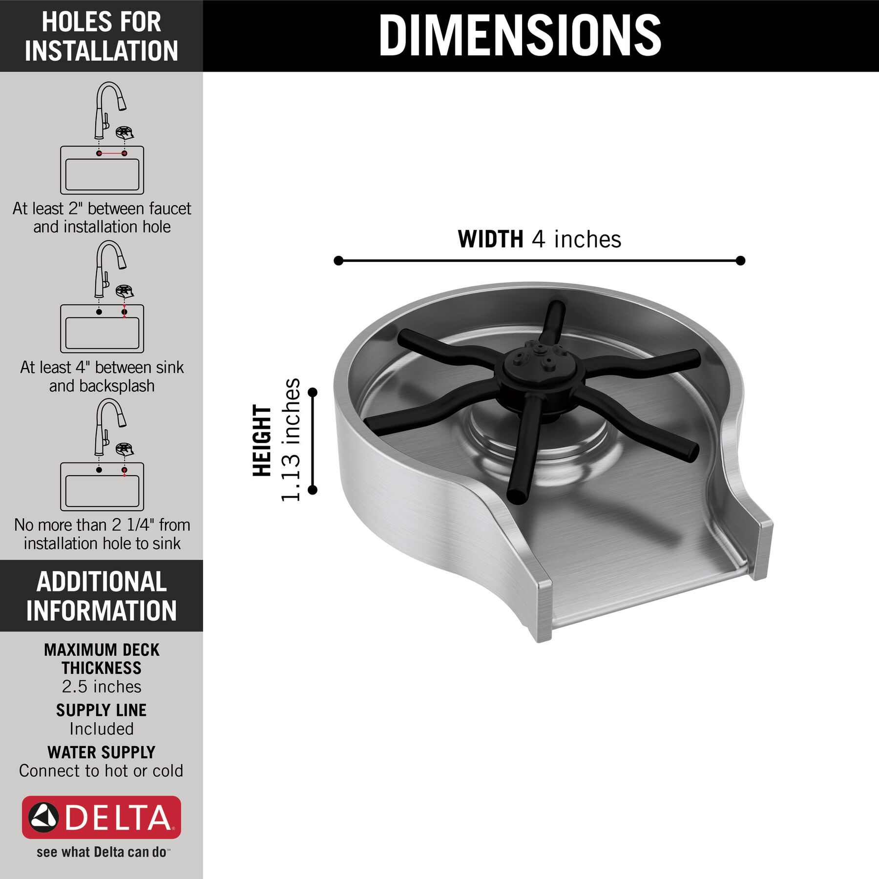 Metal Glass Rinser