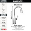 VoiceIQ&reg; Single Handle Pull-Down Faucet with Touch<sub>2</sub>O&reg; Technology