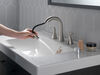 Two Handle Widespread Pull-Down Bathroom Faucet