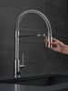 Single Handle Pull-Down Kitchen Faucet With Spring Spout