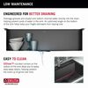 33&rdquo; Drop-In Top Mount&nbsp;16 Gauge Workstation Kitchen Sink Single Bowl&nbsp;with WorkFlow&trade; Ledge and Accessories