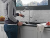 Single Handle Pull-Down Kitchen Faucet with Soap Dispenser and ShieldSpray Technology