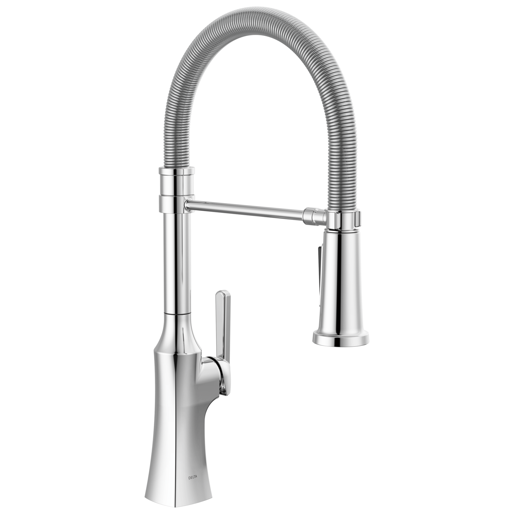 Single Handle Pull-Down Kitchen Faucet With Spring Spout