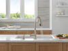 Single Handle Pull-Down Kitchen Faucet with Soap Dispenser and ShieldSpray Technology