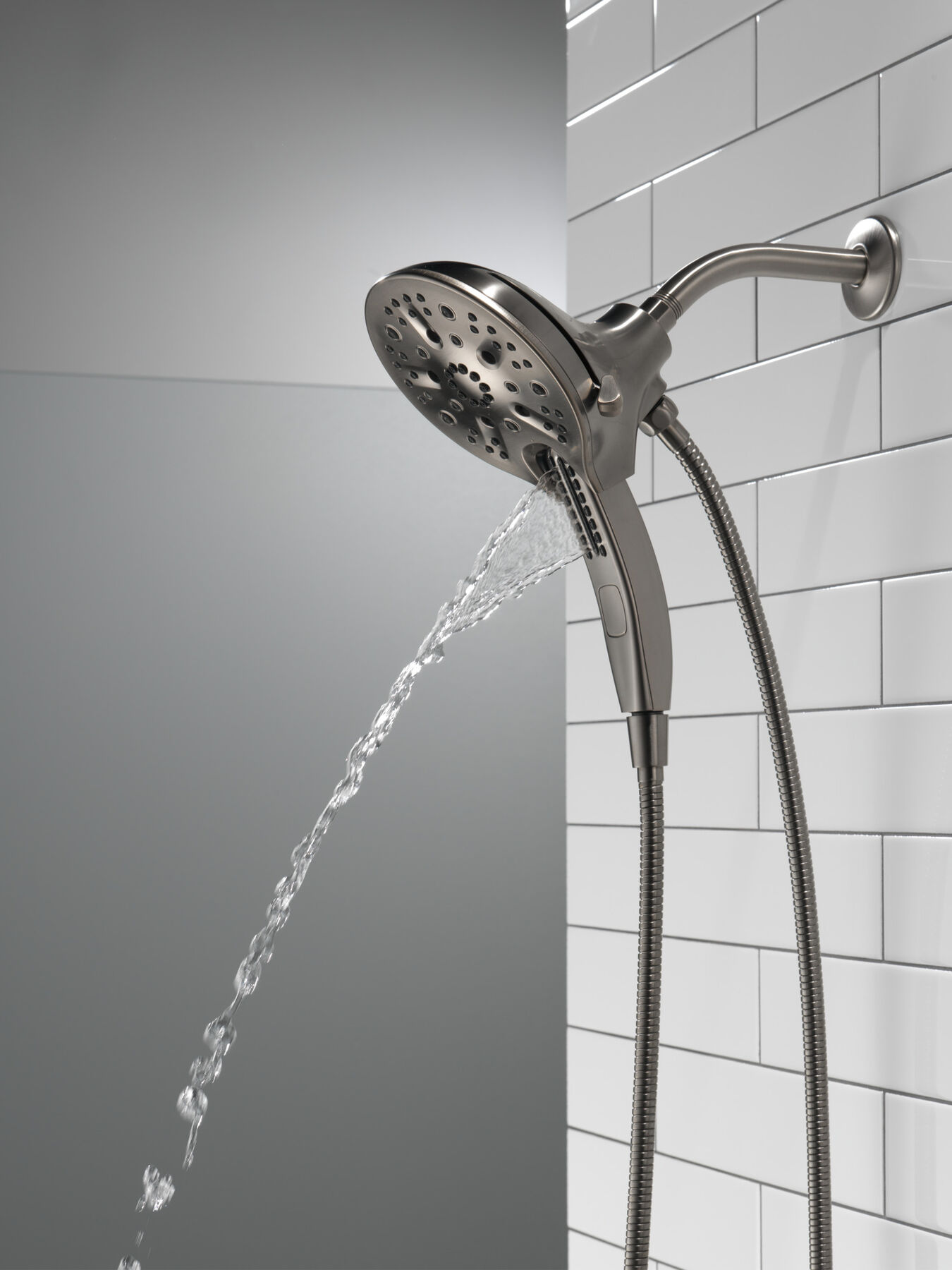 In2ition&reg; H<sub>2</sub>Okinetic&reg; 5-Setting Two-in-One Shower