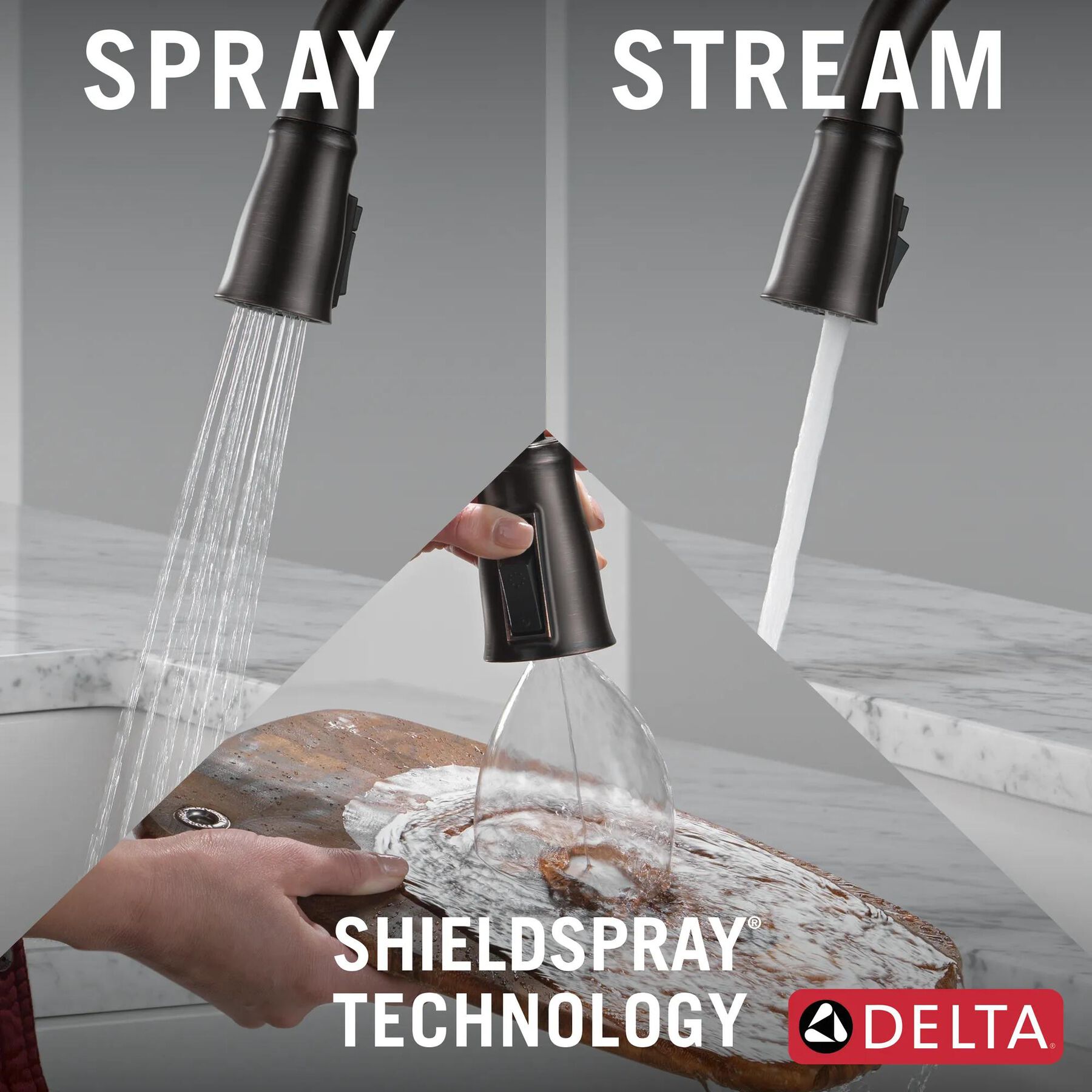 Touch<sub>2</sub>O&reg; Technology Kitchen Faucet with Touchless Technology