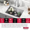 24&rdquo; Undermount Stainless Steel Single Bowl Laundry Utility Kitchen Sink with Accessories