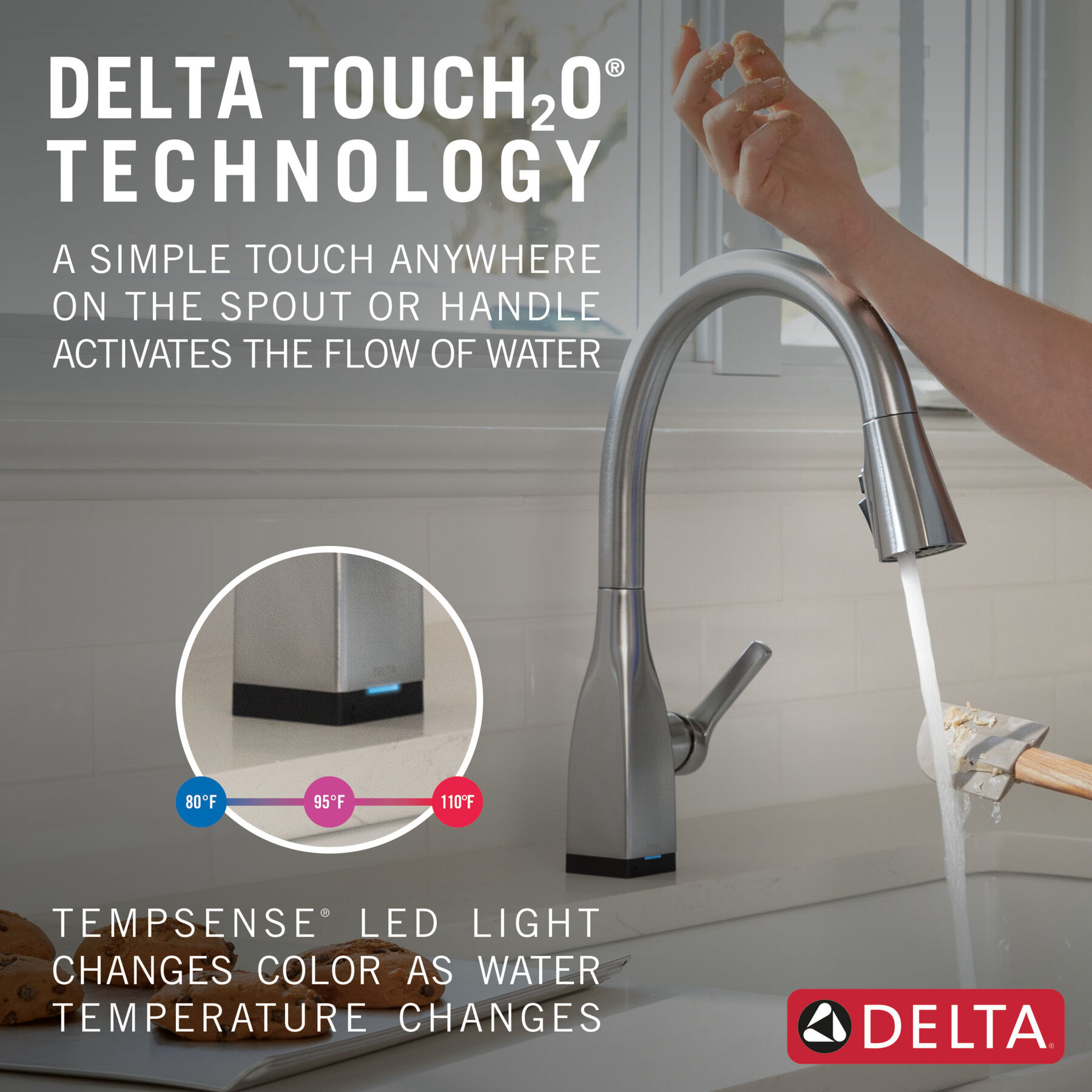 Touch<sub>2</sub>O&reg;  Pull-Down Kitchen Faucet 1L (Recertified)