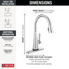 Single-Handle Pull-Down Kitchen Faucet with Touch<sub>2</sub>O&reg; Technology