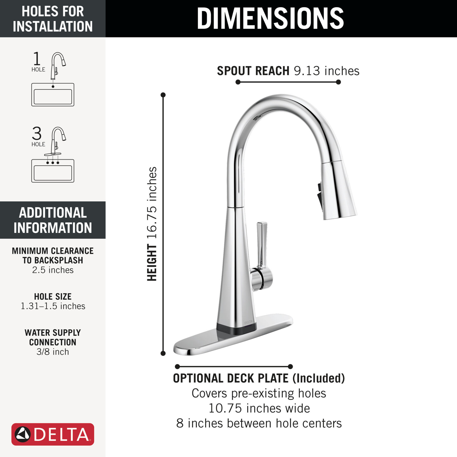 Single-Handle Pull-Down Kitchen Faucet with Touch<sub>2</sub>O&reg; Technology
