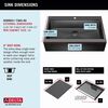 36&rdquo; Retrofit Farmhouse Apron Front 16 Gauge Workstation Kitchen Sink Single Bowl in with WorkFlow&trade; Ledge and&nbsp;Accessories for Top Mount Drop-In Installation