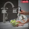 Single Handle Pull-Down Kitchen Faucet with Soap Dispenser and ShieldSpray&reg; Technology