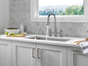 Two Handle Pull-Down Bridge Kitchen Faucet