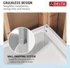 Procrylic Seated Shower Kit 60"x32" Right Drain