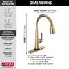 Single Handle Pull-Down Kitchen Faucet with Touch<sub>2</sub>O&reg; Technology