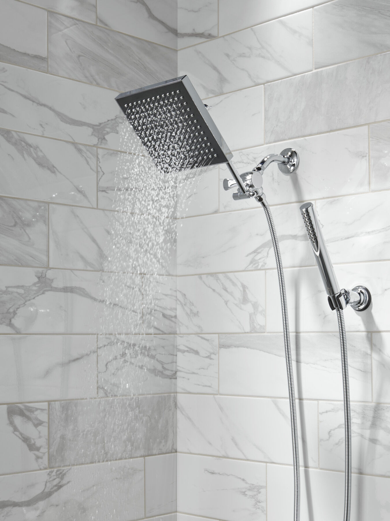 Premium Single-Setting Adjustable Wall Mount Hand Shower