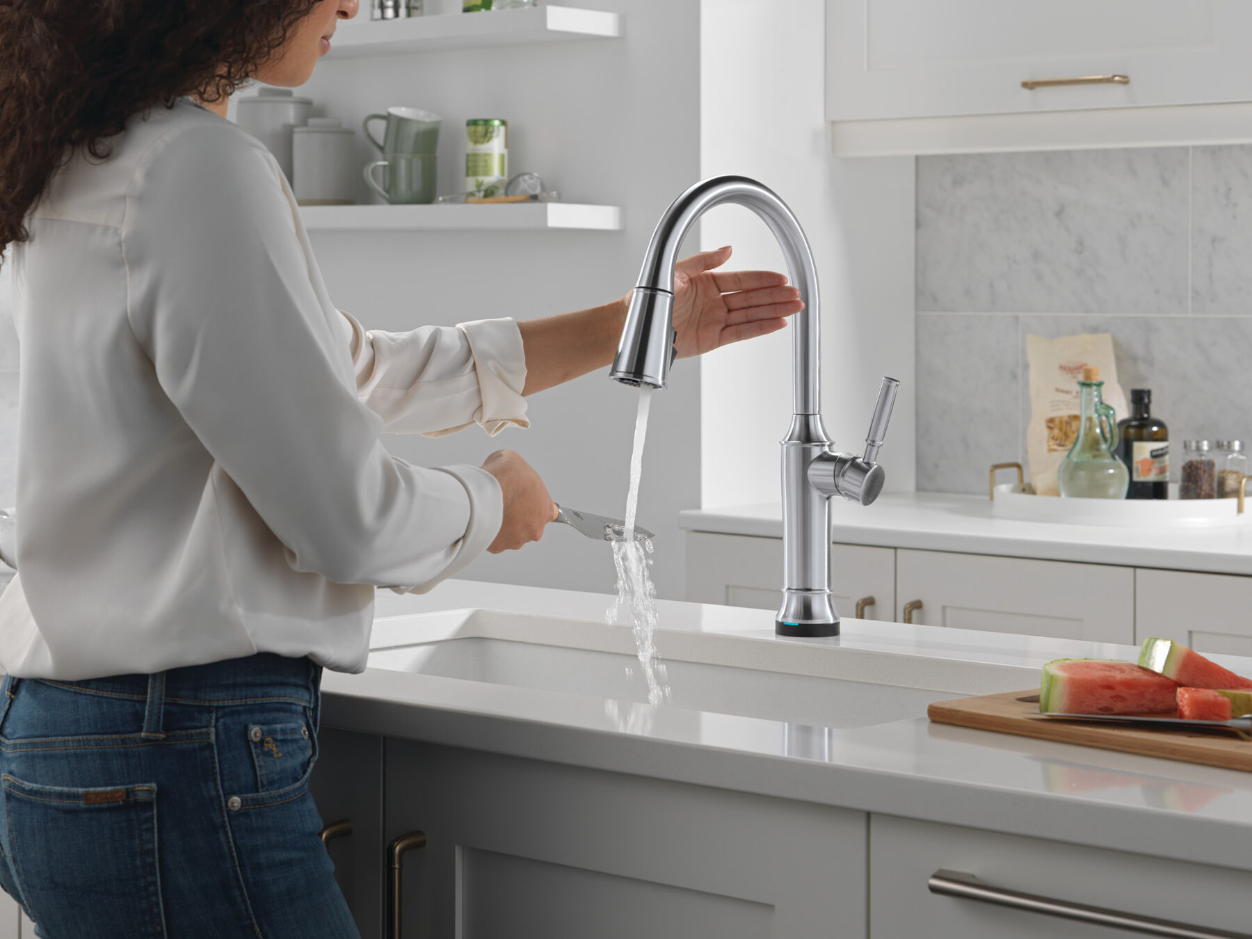Pull-Down Kitchen Single Handle with Soap Dispenser Bundle